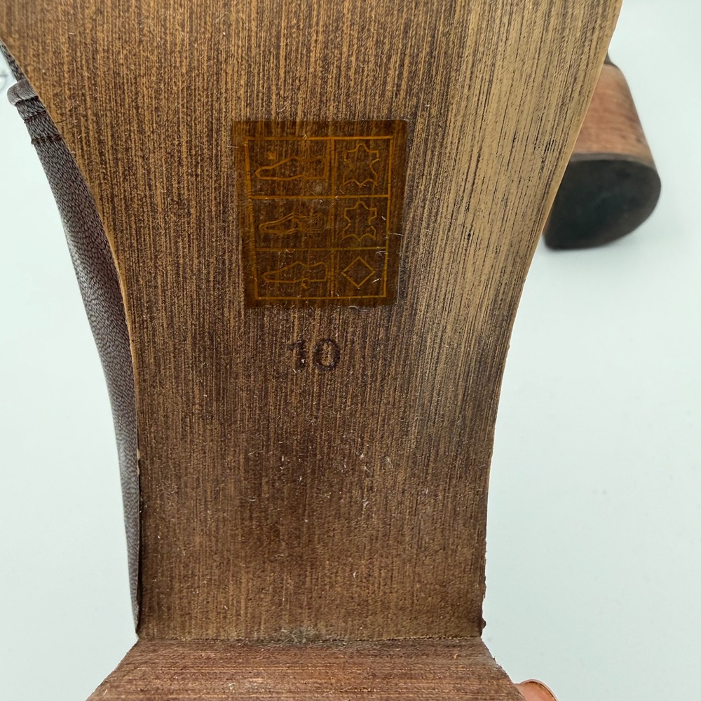 Jeffrey Campbell Boxxy Leather Ankle Boots Chunky Heel Brown Boho Womens Size 10 - Picture 9 of 9